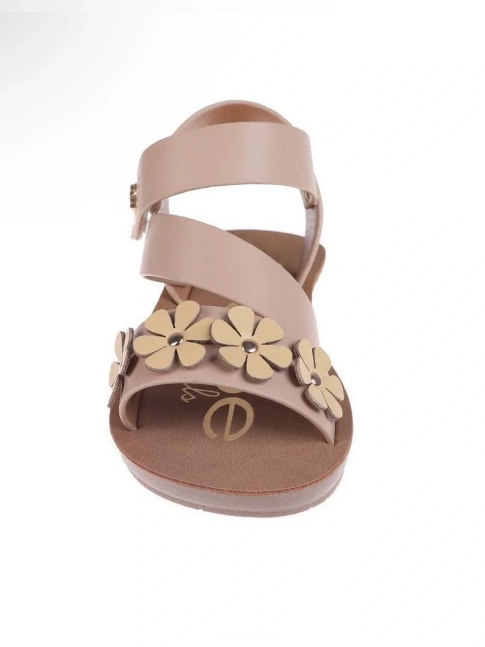 Bebe Toddler Girls Beige Floral Strap Sandal Size 7